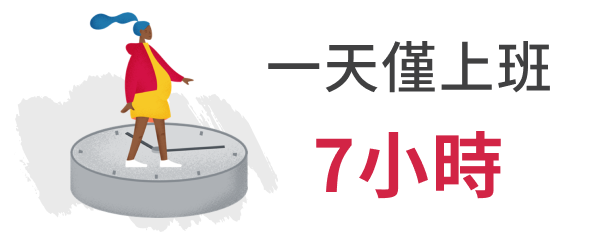 一天僅上班7小時